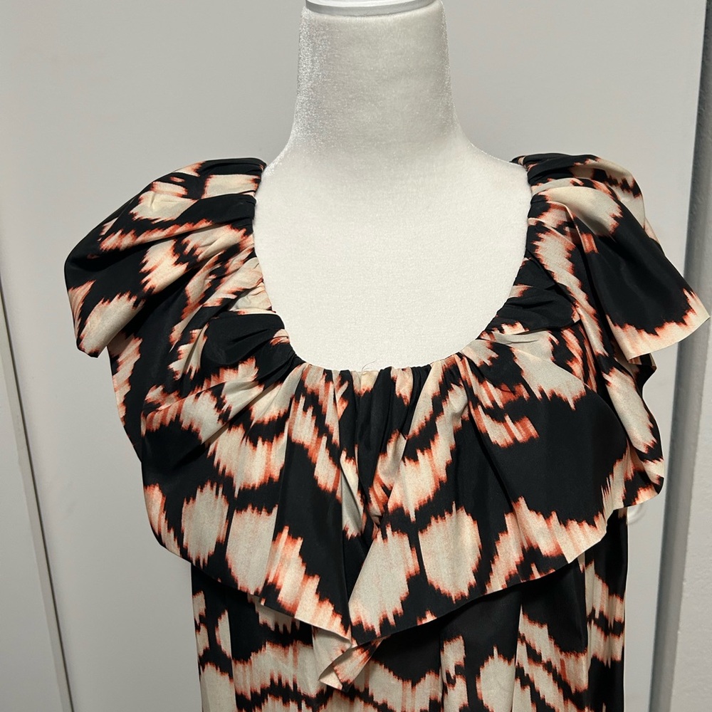 Ulla Johnson Black and Cream Maxi Dress - Picture 3 of 10